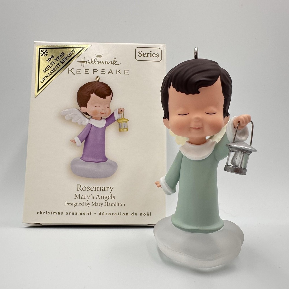 Hallmark Keepsake 2008 Rosemary Mary's Angels Christmas Ornament‎ Repaint W Box